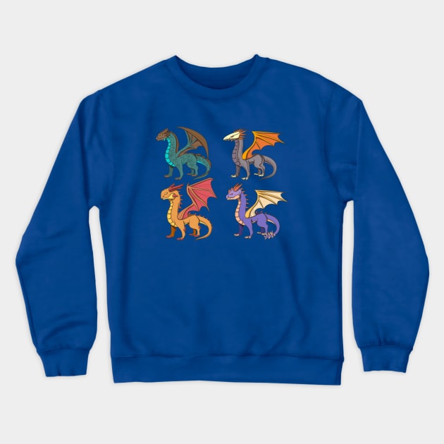 Dragon Collection Crewneck Sweatshirt by Mako Design 